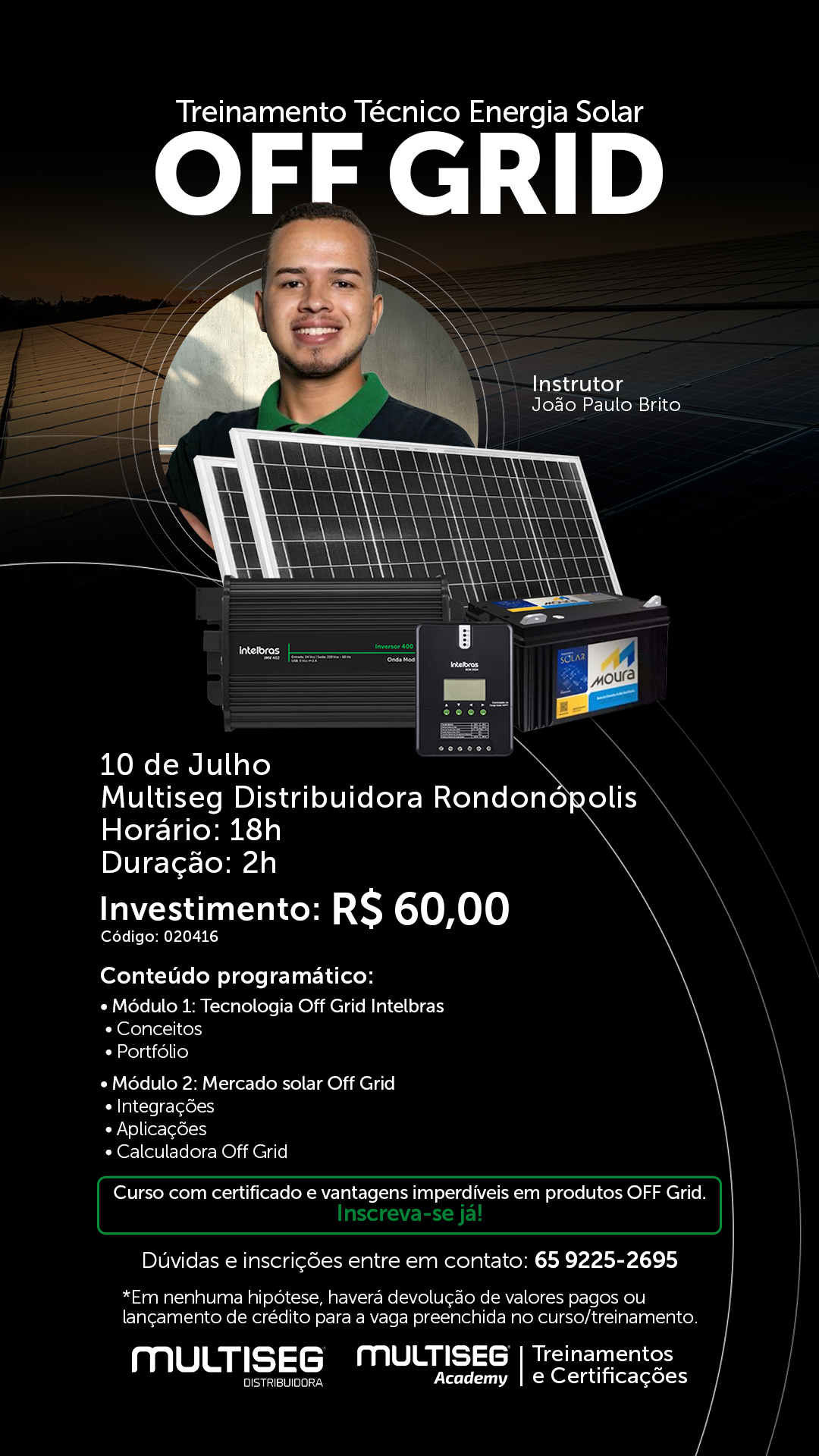 Treinamento Solar Off Grid - ROO