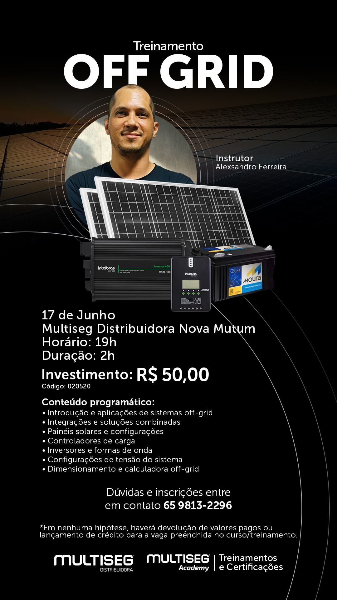 Treinamento - Solar off grid MTU