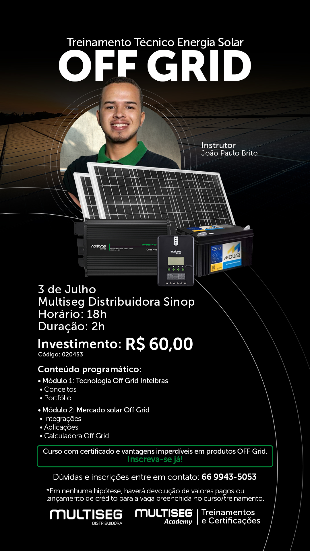 Treinamento - Solar off grid SNP