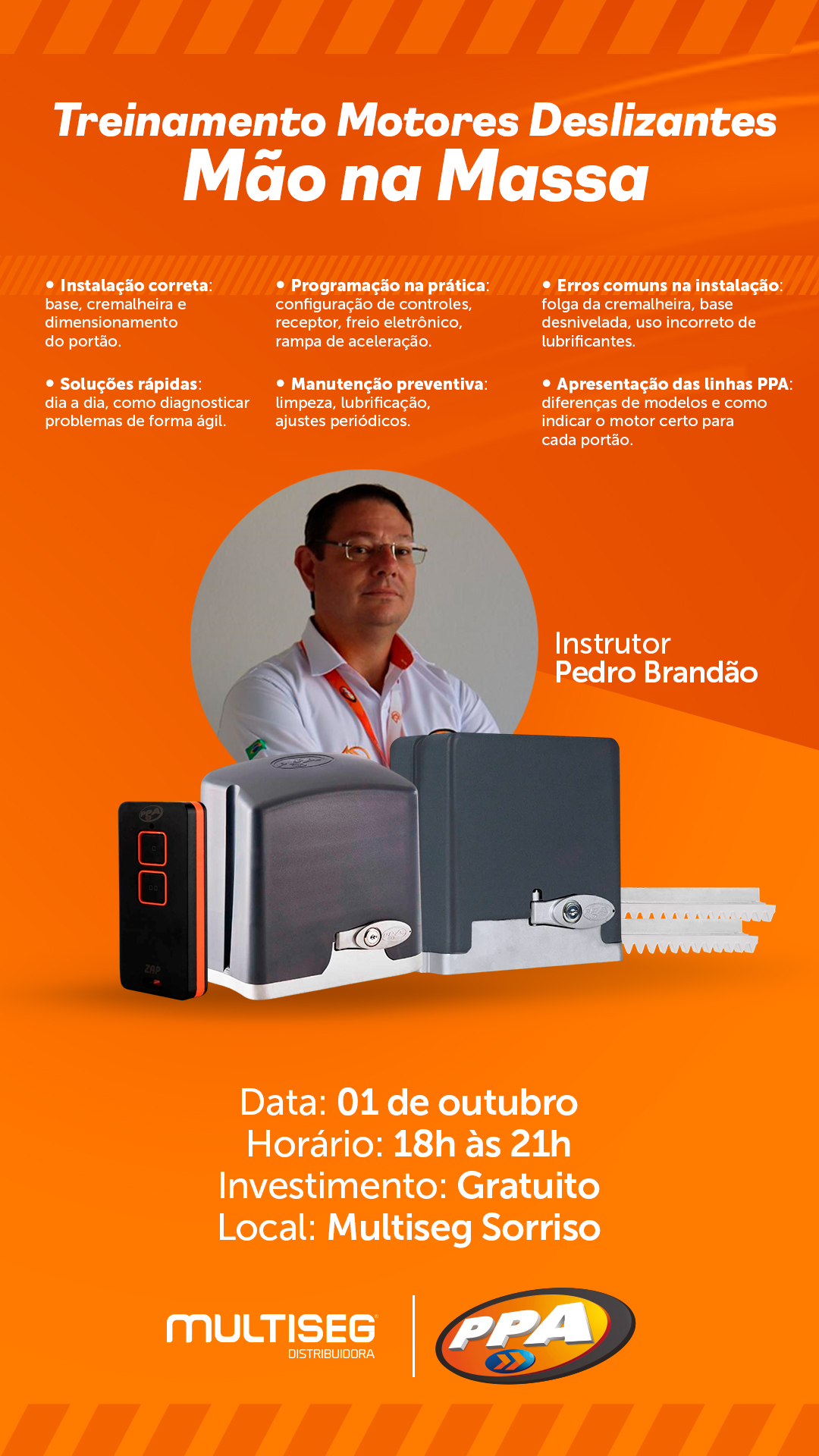 Treinamento motores deslizantes PPA - Sorriso