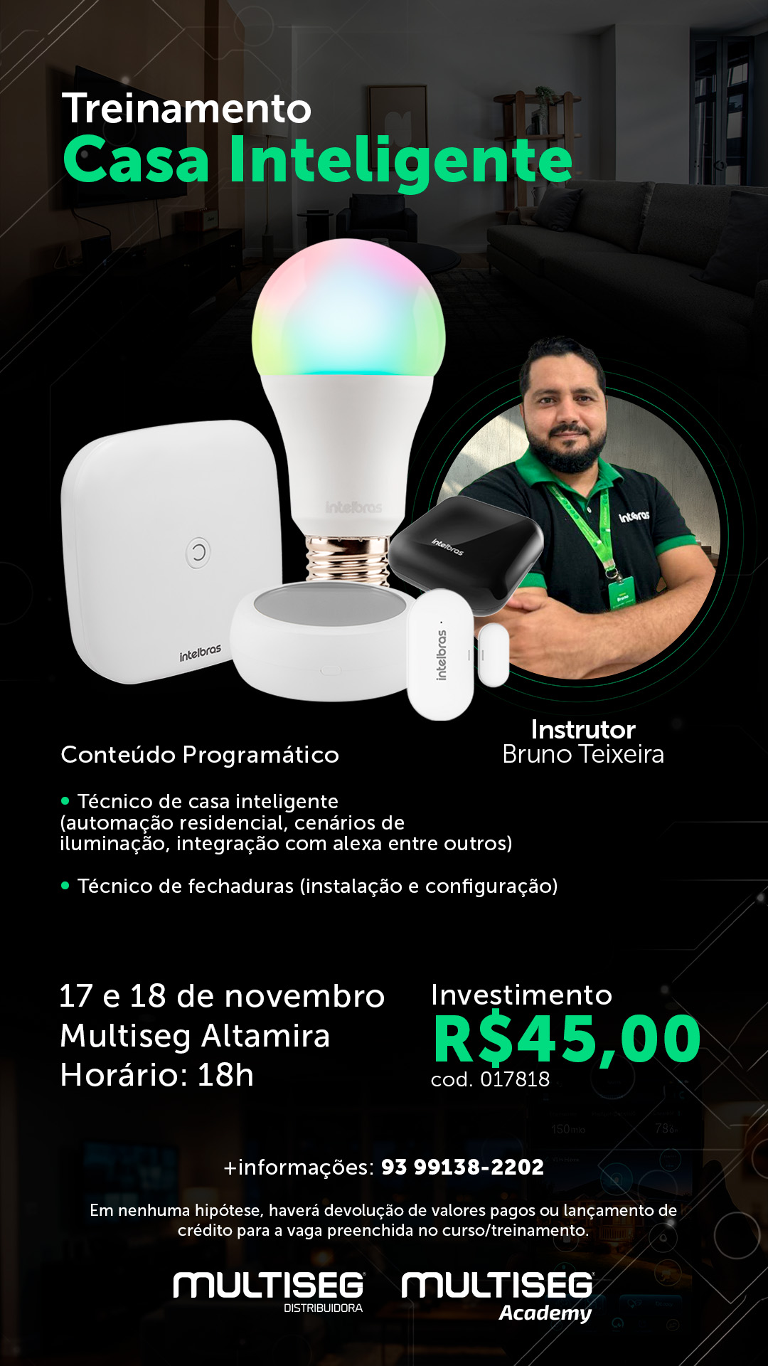 TREINAMENTO CASA INTELIGENTE - BRUNO TEXEIRA