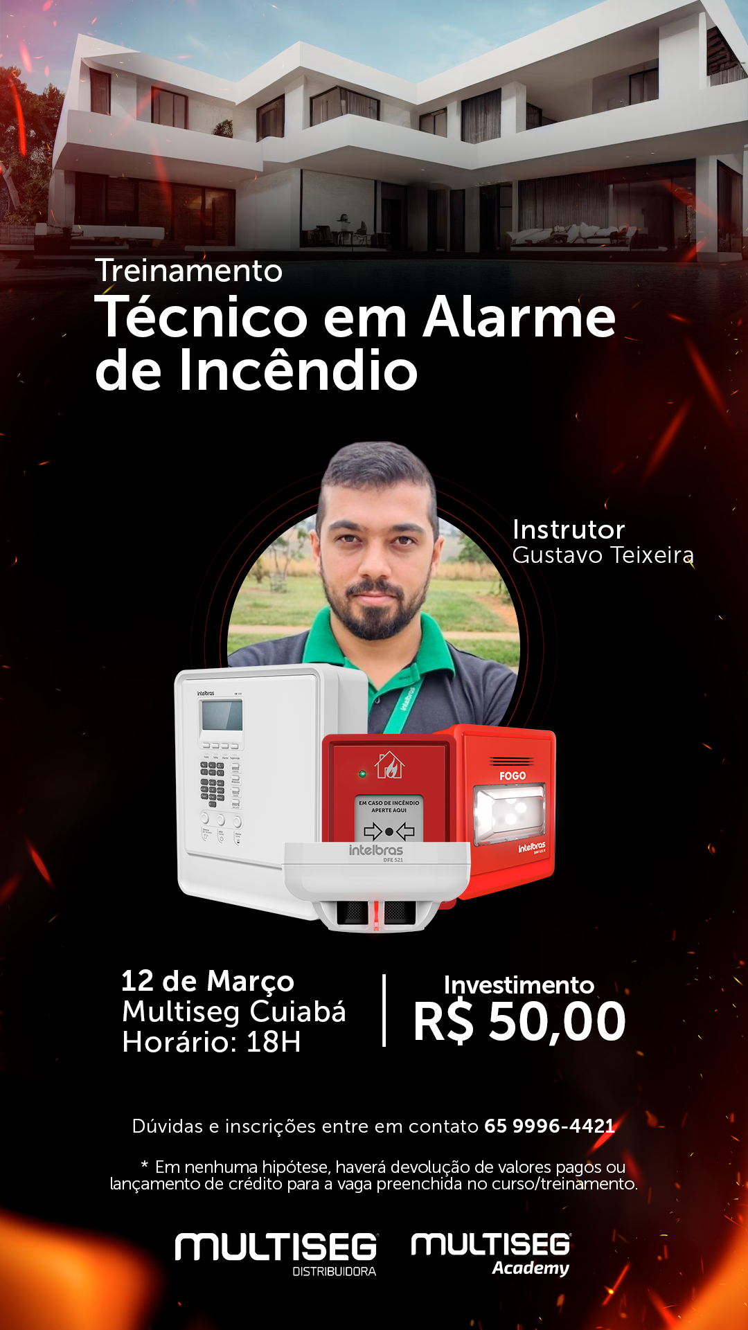 TREINAMENTO TÉCNICO EM ALARME DE INCÊNDIO - MULTISEG CUIABA